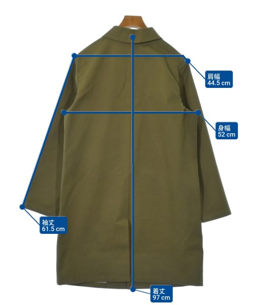 A.P.C.（アーペーセー）ステンカラーコート カーキ サイズ:S メンズ/2200619560034