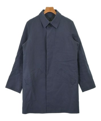 【至高イタリア生地】 A.P.C. ステンカラー コート アーペーセー 美品 A.P.C.（アーペーセー）ステンカラーコート 紺 サイズ:M メンズ