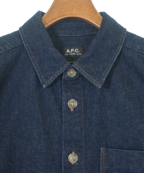 A.P.C.（アーペーセー）カジュアルシャツ 紺 サイズ:M メンズ/2200610565083