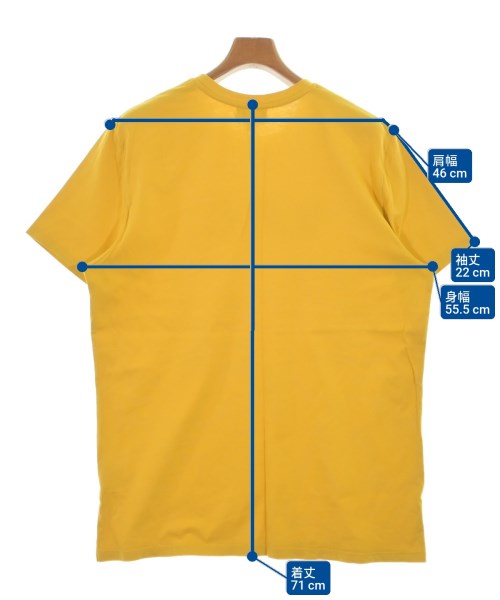 A.P.C.（アーペーセー）Tシャツ・カットソー 黄 サイズ:XL メンズ/2200611954060