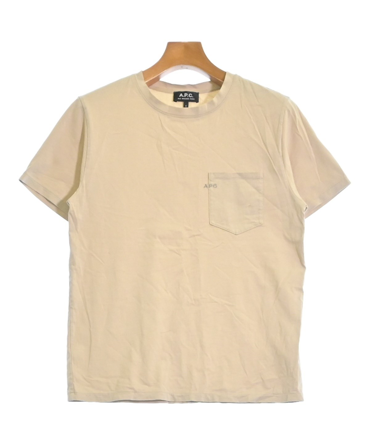 A.P.C. アーペーセー Item Tシャツ ベージュSサイズ アイテム ロゴ