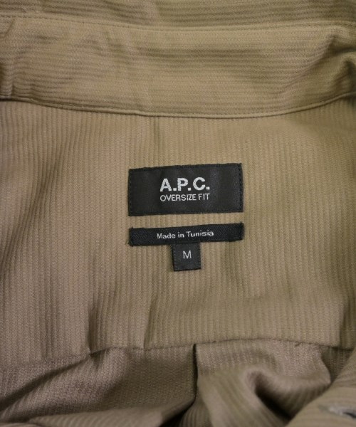 A.P.C.（アーペーセー）カジュアルシャツ ベージュ サイズ:M メンズ/2200612925021