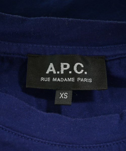 A.P.C.（アーペーセー）Tシャツ・カットソー 青 サイズ:XS メンズ/2200610760037