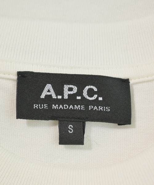 A.P.C.（アーペーセー）Tシャツ・カットソー 白 サイズ:S メンズ/2200617776055