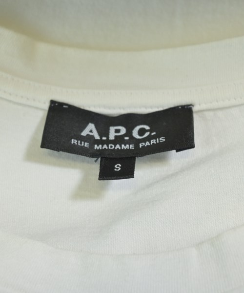 A.P.C.（アーペーセー）Tシャツ・カットソー 白 サイズ:S メンズ/2200608835044
