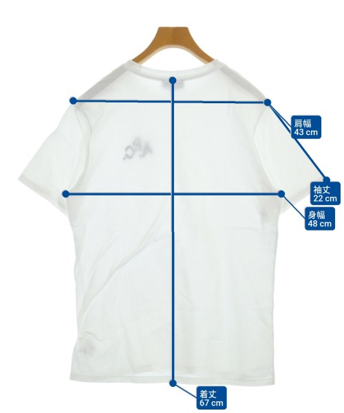 A.P.C.（アーペーセー）Tシャツ・カットソー 白 サイズ:M メンズ/2200618957132