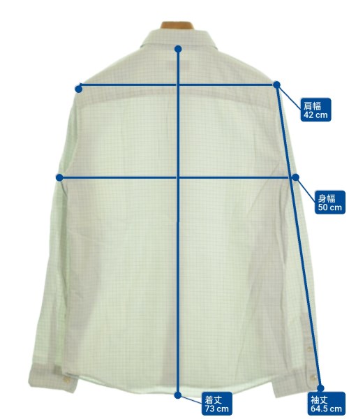 A.P.C.（アーペーセー）カジュアルシャツ 青 サイズ:XS メンズ/2200621054088