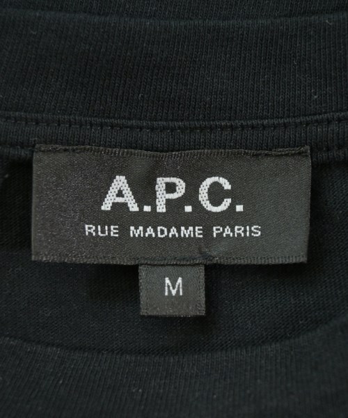 A.P.C.（アーペーセー）Tシャツ・カットソー 黒 サイズ:M メンズ/2200603244032