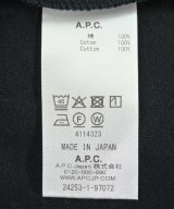 A.P.C.（アーペーセー）Tシャツ・カットソー 黒 サイズ:M メンズ/2200603244032