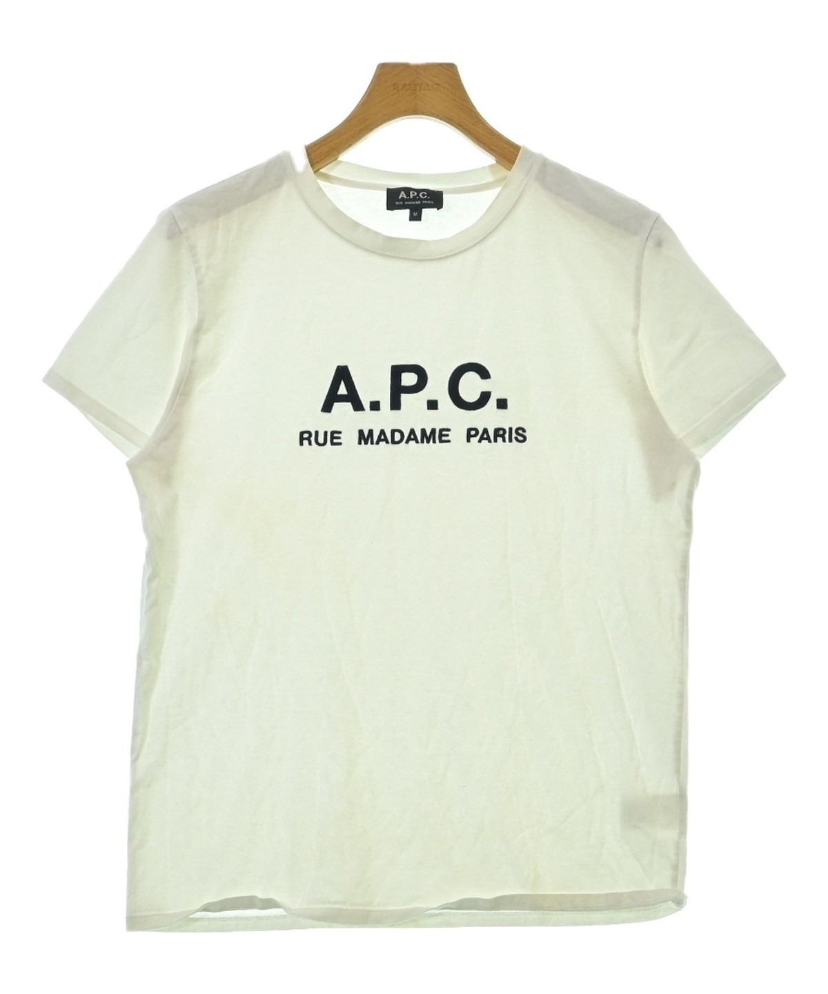 A.P.C. アーペーセー Item Tシャツ ベージュSサイズ アイテム ロゴ
