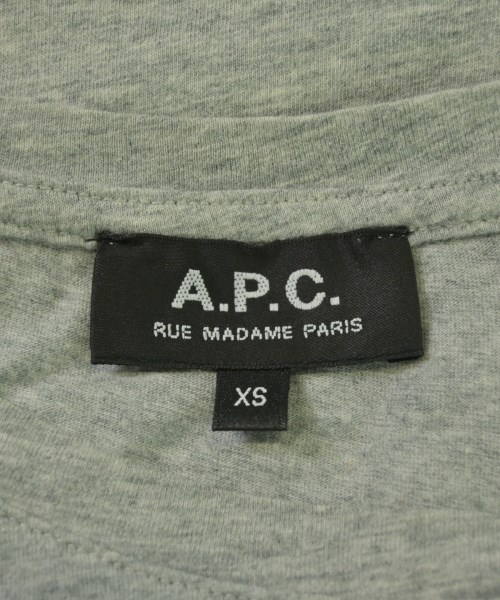 A.P.C.（アーペーセー）Tシャツ・カットソー グレー サイズ:XS メンズ/2200564978083