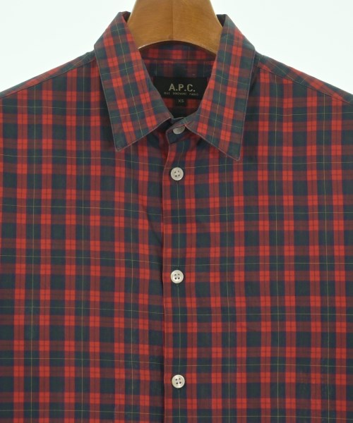 A.P.C.（アーペーセー）カジュアルシャツ 赤 サイズ:XS メンズ/2200561819112