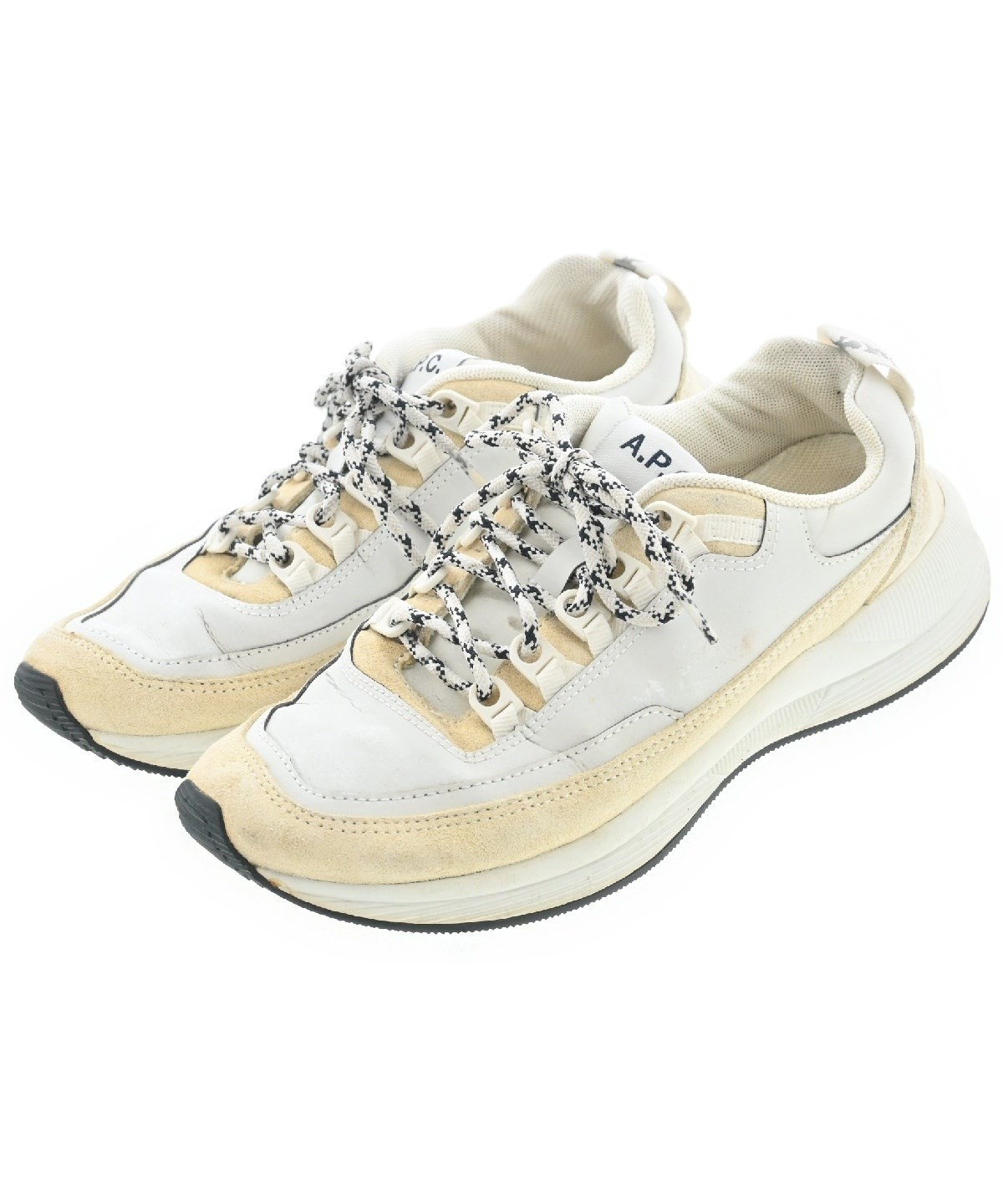 A.P.C. アーペーセー スニーカー 白xアイボリー 0400725Y0128 A.P.C.(アーペーセー)スニーカー 白 サイズ:26.93cm メンズ
