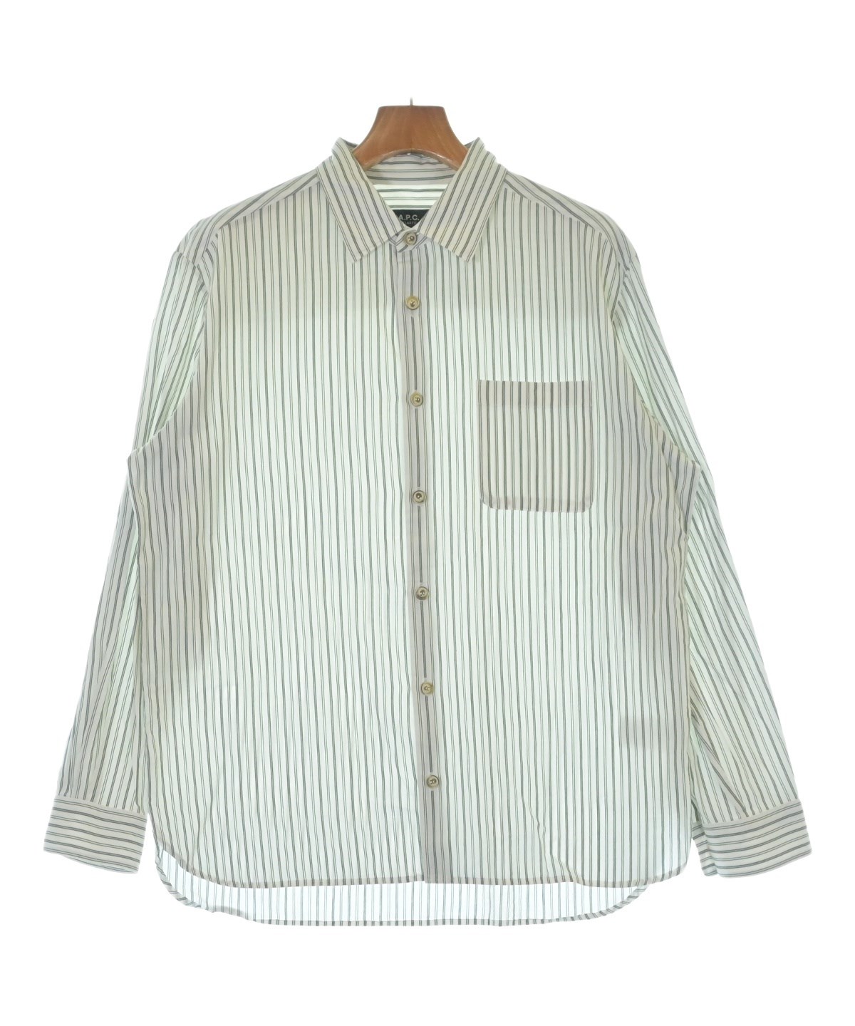 A.P.C.（アーペーセー）カジュアルシャツ 白 サイズ:M メンズ