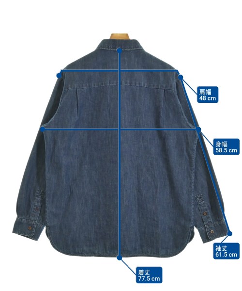 A.P.C.（アーペーセー）カジュアルシャツ 紺 サイズ:M メンズ/2200671791117