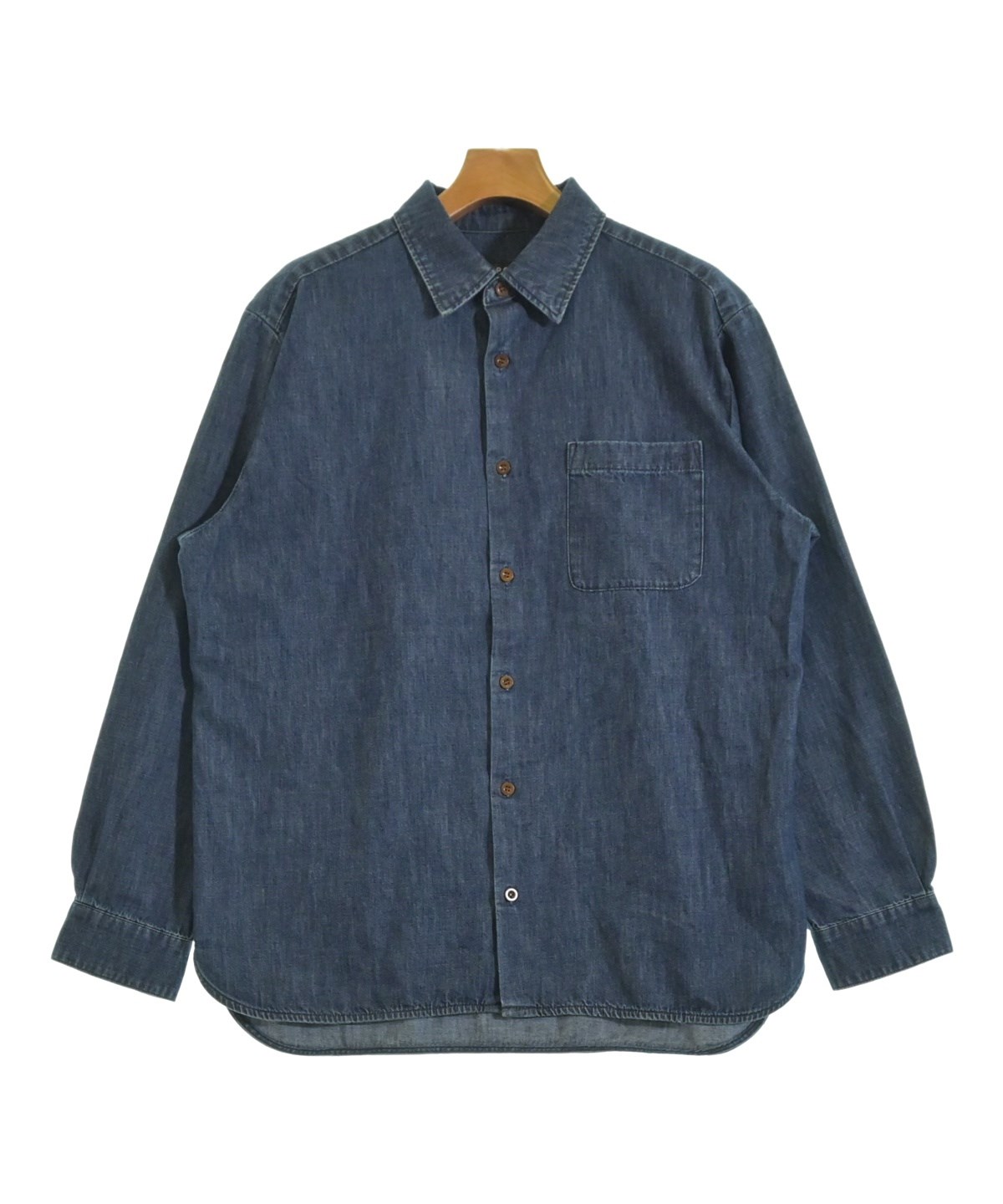 APCシャツ A.P.C.（アーペーセー）カジュアルシャツ 紺 サイズ:M メンズ