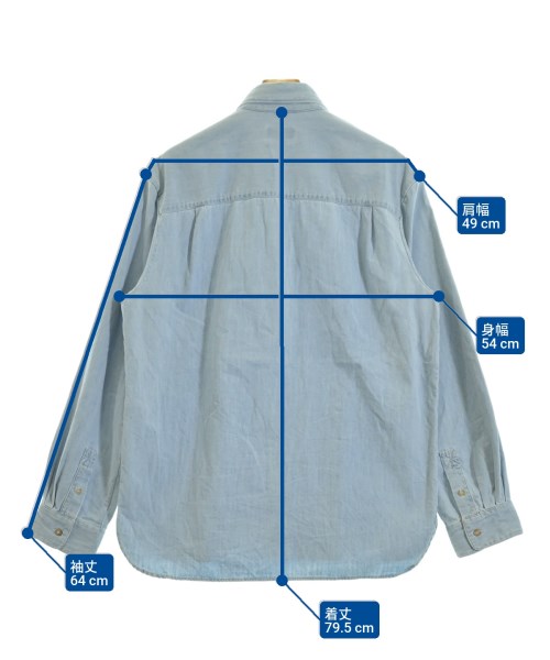 A.P.C.（アーペーセー）カジュアルシャツ 青 サイズ:M メンズ/2200671791124