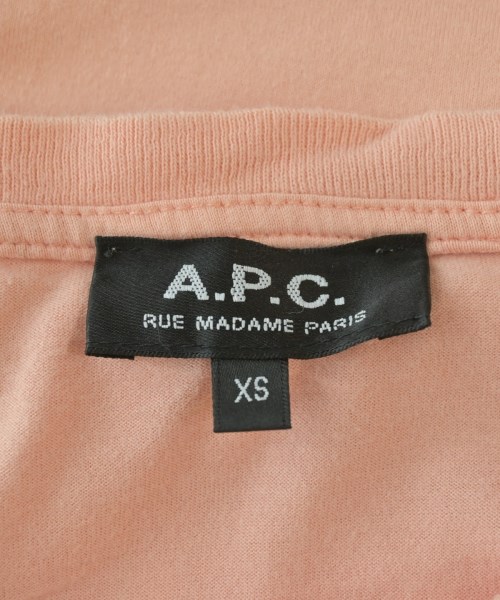 A.P.C.（アーペーセー）Tシャツ・カットソー ピンク サイズ:XS メンズ/2200676476088