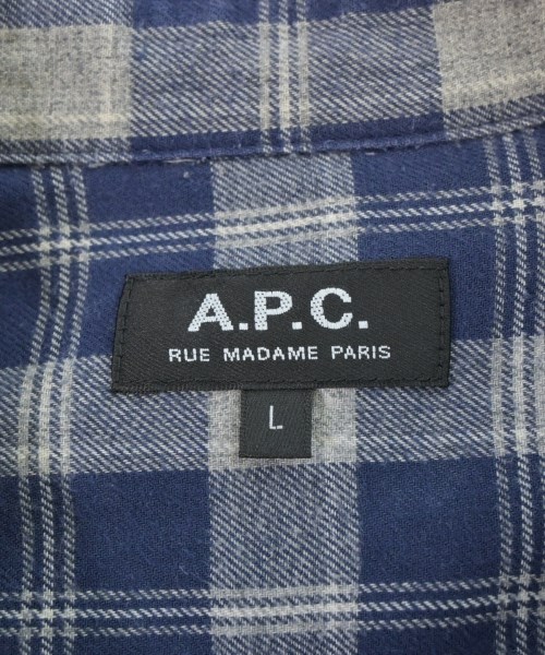 A.P.C.（アーペーセー）カジュアルシャツ グレー サイズ:L メンズ/2200672705694