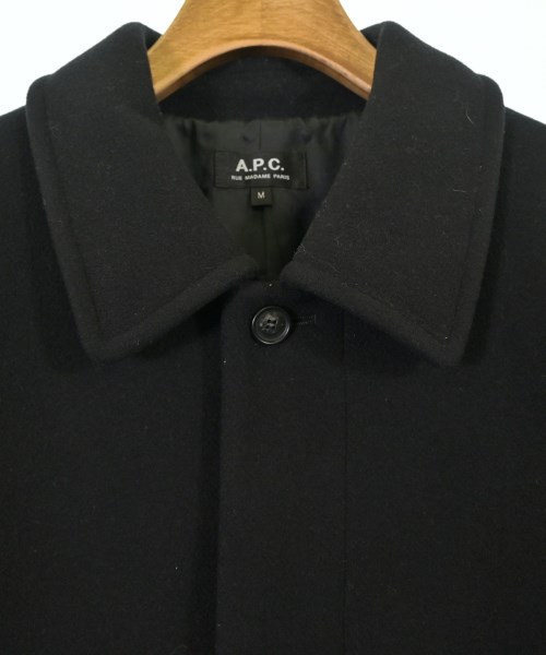 A.P.C.（アーペーセー）ステンカラーコート 黒 サイズ:M メンズ/2200677896014