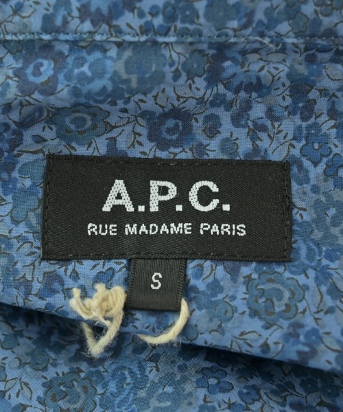 A.P.C.（アーペーセー）カジュアルシャツ 青 サイズ:S メンズ/2200678667057