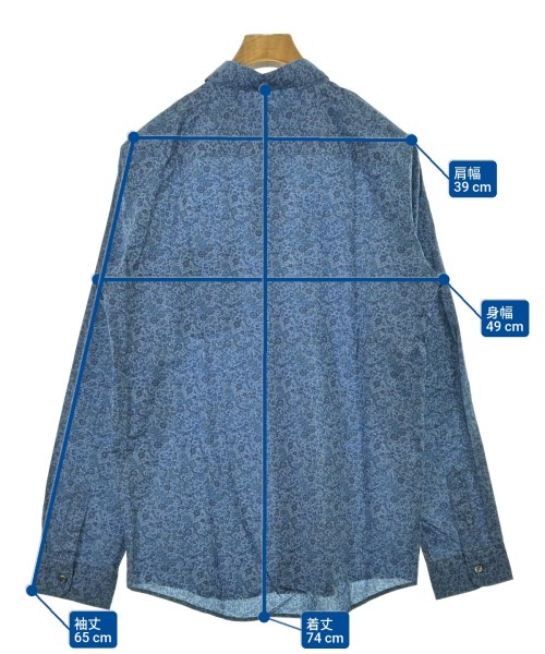 A.P.C.（アーペーセー）カジュアルシャツ 青 サイズ:S メンズ/2200678667057