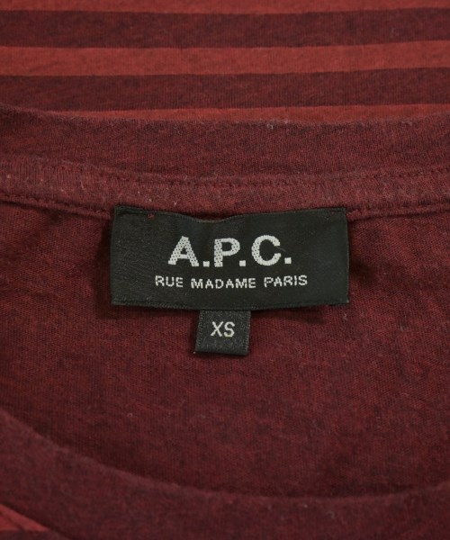 A.P.C.（アーペーセー）Tシャツ・カットソー 赤 サイズ:XS メンズ/2200678442029
