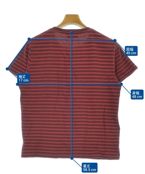 A.P.C.（アーペーセー）Tシャツ・カットソー 赤 サイズ:XS メンズ/2200678442029
