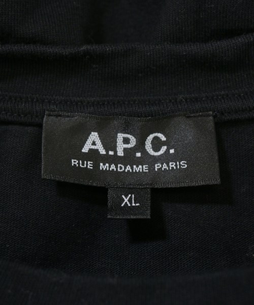 A.P.C.（アーペーセー）Tシャツ・カットソー 黒 サイズ:XL メンズ/2200675468060