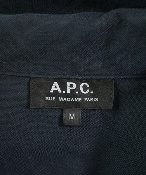A.P.C.（アーペーセー）カジュアルシャツ 紺 サイズ:M メンズ/2200680231130