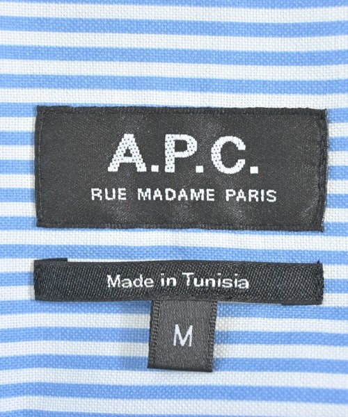 A.P.C.（アーペーセー）カジュアルシャツ 青 サイズ:M メンズ/2200680714039