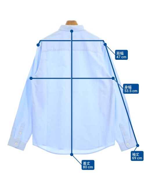 A.P.C.（アーペーセー）カジュアルシャツ 青 サイズ:XL メンズ/2200680714046