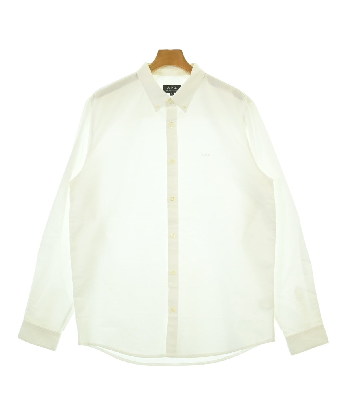 A.P.C.（アーペーセー）カジュアルシャツ 白 サイズ:XL メンズ