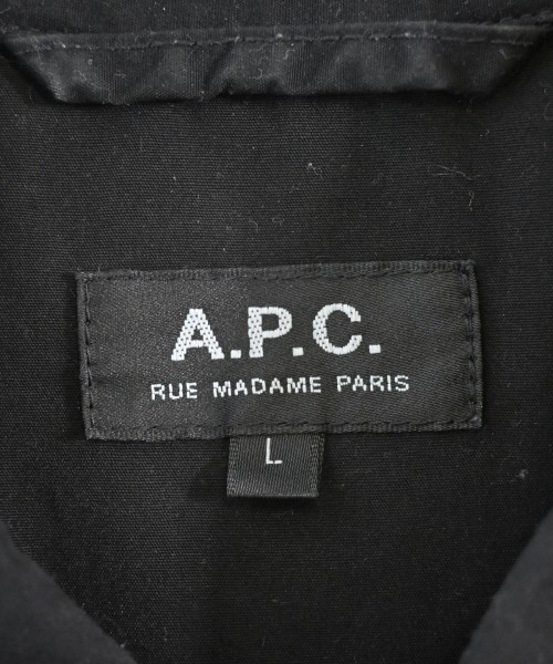 A.P.C.（アーペーセー）カジュアルシャツ 黒 サイズ:L メンズ/2200680714060