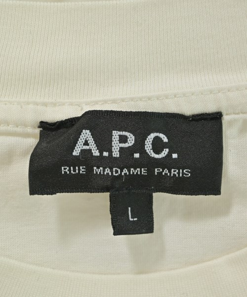 A.P.C.（アーペーセー）Tシャツ・カットソー 白 サイズ:L メンズ/2200681780088