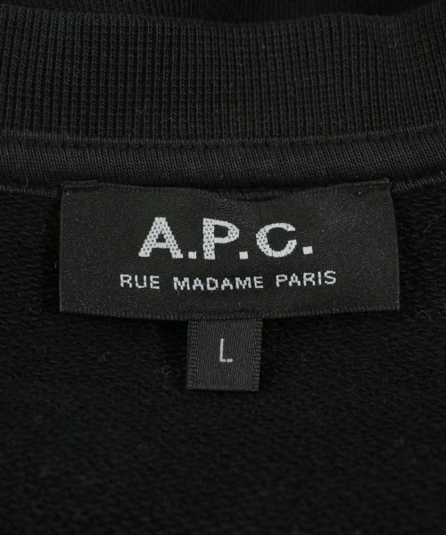 A.P.C.（アーペーセー）スウェット 黒 サイズ:L メンズ/2200682060103