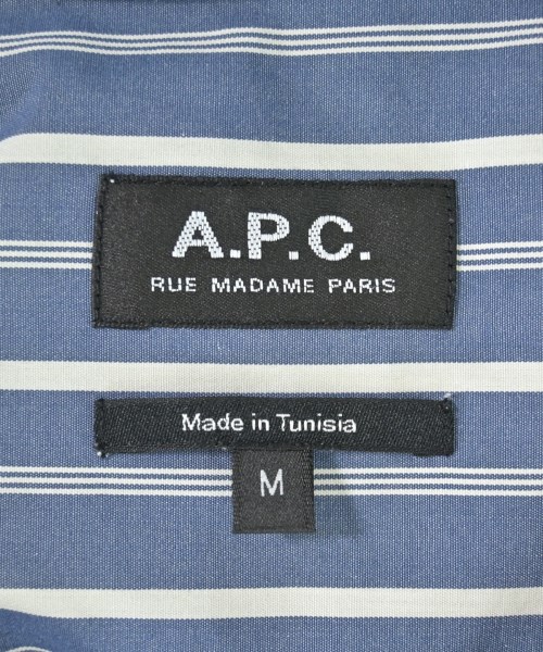 A.P.C.（アーペーセー）カジュアルシャツ 青 サイズ:M メンズ/2200694600038