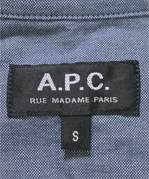 A.P.C.（アーペーセー）カジュアルシャツ 紺 サイズ:S メンズ/2200695991012