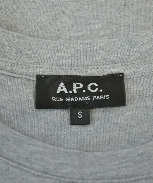 A.P.C.（アーペーセー）Tシャツ・カットソー グレー サイズ:S メンズ/2200695991067