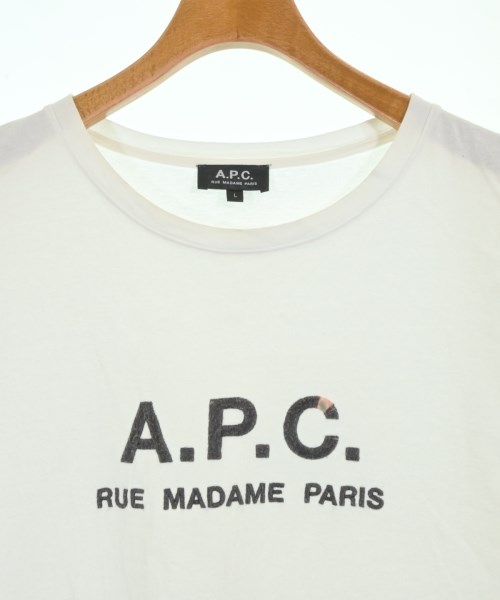 A.P.C.（アーペーセー）Tシャツ・カットソー 白 サイズ:L メンズ/2200697225016