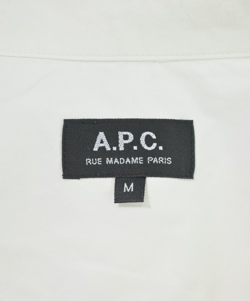 A.P.C.（アーペーセー）カジュアルシャツ 白 サイズ:M メンズ/2200697701107