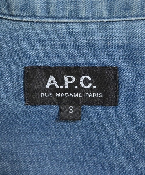 A.P.C.（アーペーセー）カジュアルシャツ 青 サイズ:S メンズ/2200692606148