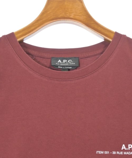 A.P.C.（アーペーセー）Tシャツ・カットソー 赤 サイズ:XS メンズ/2200698988033