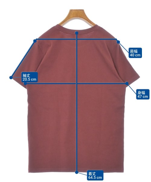 A.P.C.（アーペーセー）Tシャツ・カットソー 赤 サイズ:XS メンズ/2200698988033