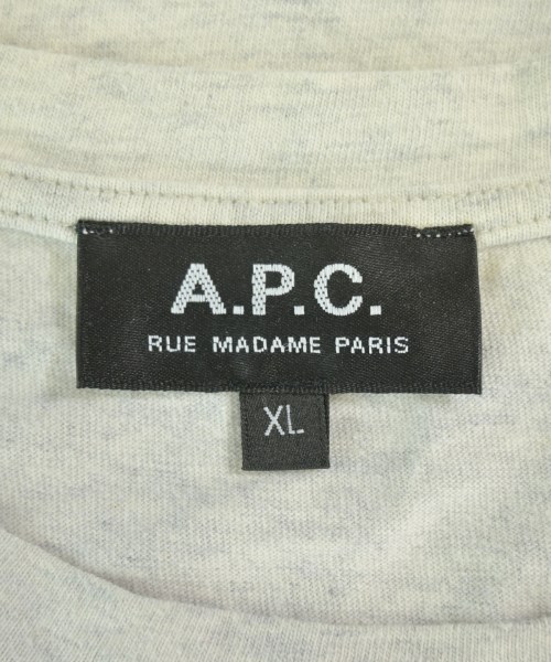 A.P.C.（アーペーセー）Tシャツ・カットソー グレー サイズ:XL メンズ/2200695504212