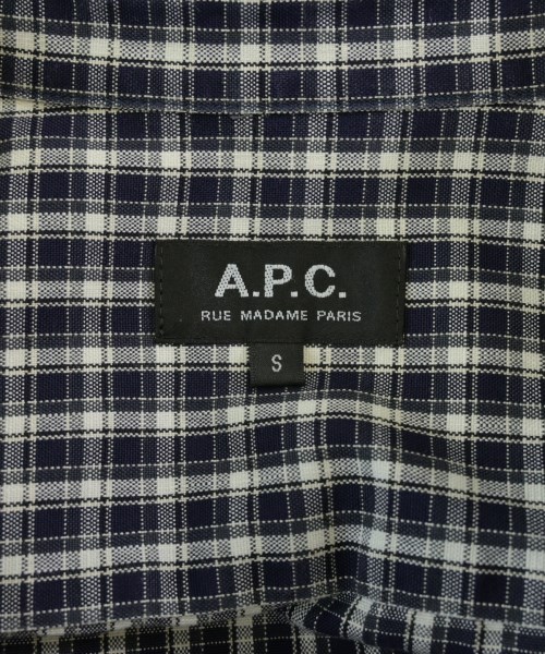 A.P.C.（アーペーセー）カジュアルシャツ 紺 サイズ:S メンズ/2200700735099