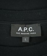A.P.C.（アーペーセー）Tシャツ・カットソー 黒 サイズ:L メンズ/2200699381109