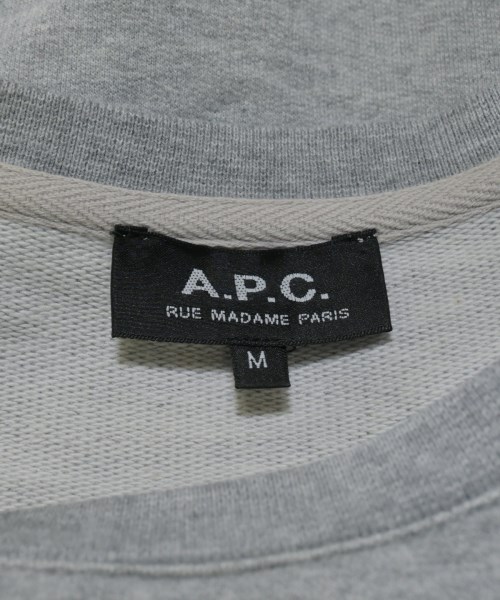 A.P.C.（アーペーセー）スウェット グレー サイズ:M メンズ/2200654926024