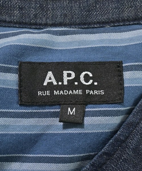 A.P.C.（アーペーセー）カジュアルシャツ 青 サイズ:M メンズ/2200645888072