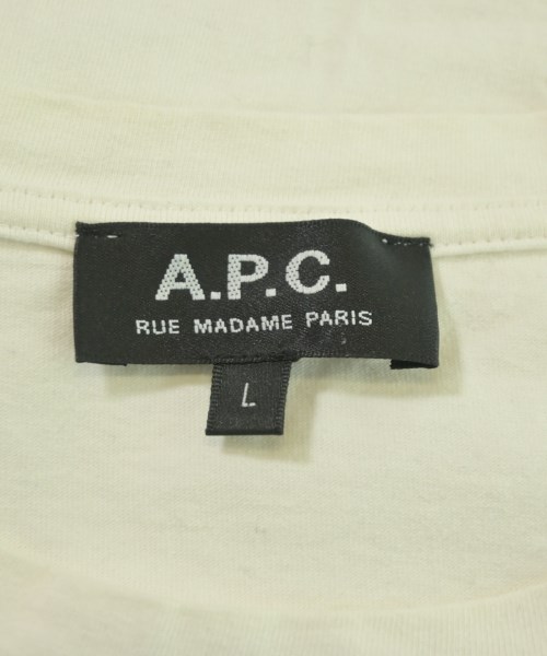 A.P.C.（アーペーセー）Tシャツ・カットソー 白 サイズ:L メンズ/2200649043118